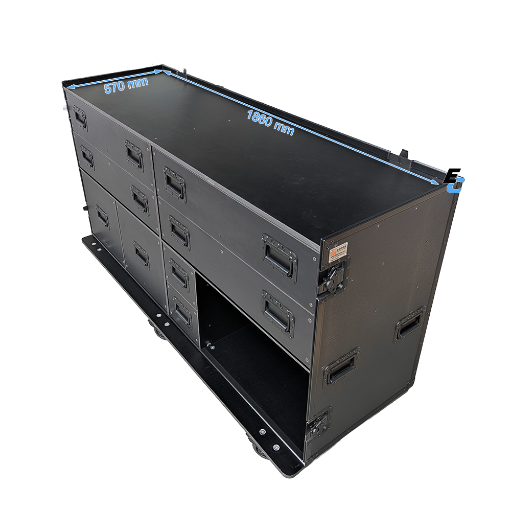 flight case servante atelier mobile
