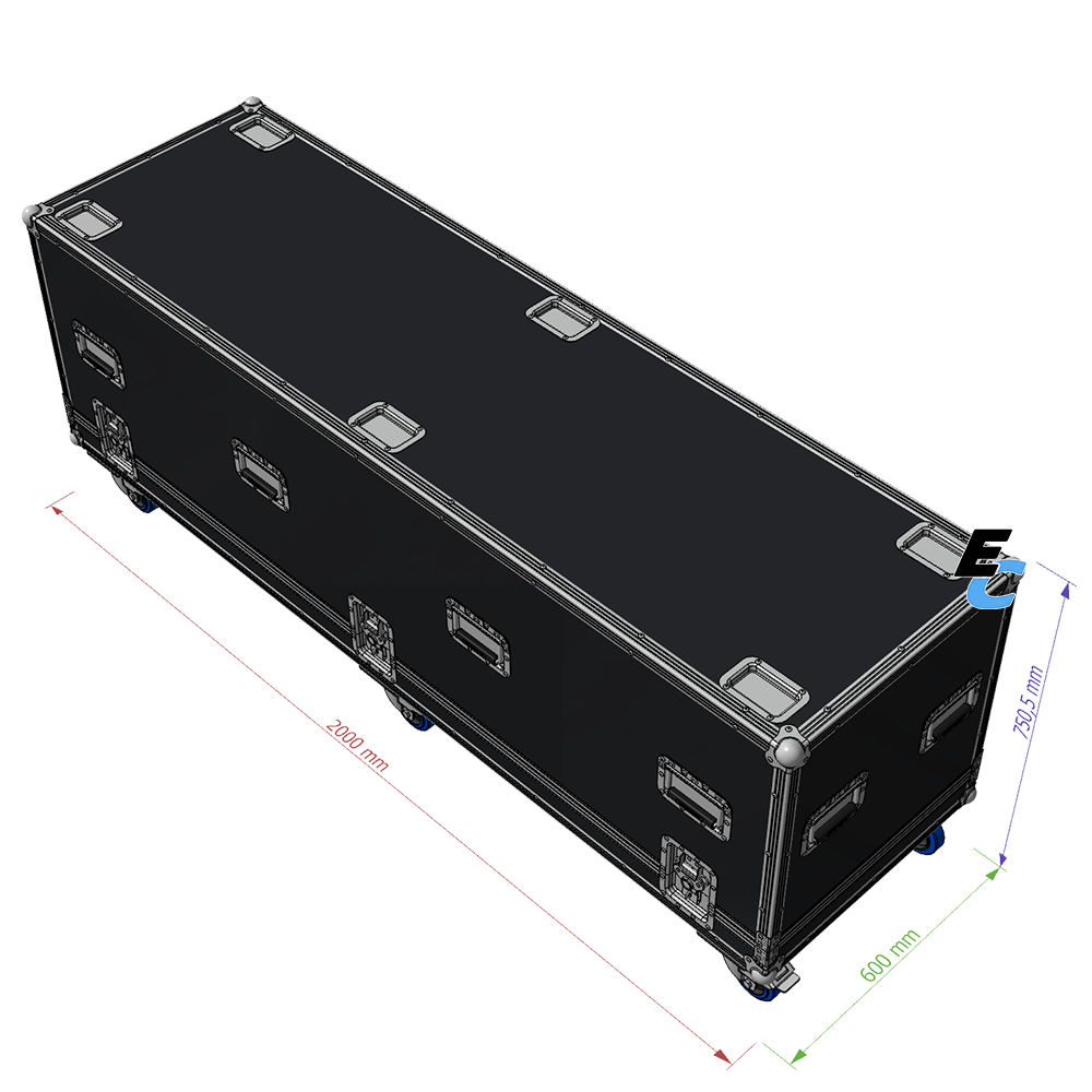 flycase cloche ready to go 2000 600 600 pré configurés pas cher