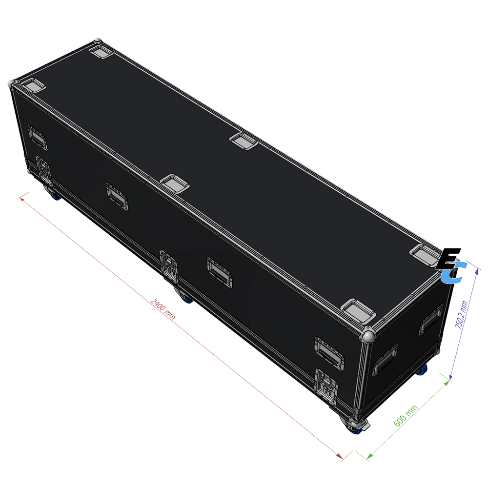 flycase cloche ready to go 2400 600 600 pré configurés pas cher